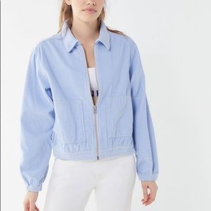 Urban Outfitters Light Blue Corduroy Zip Up